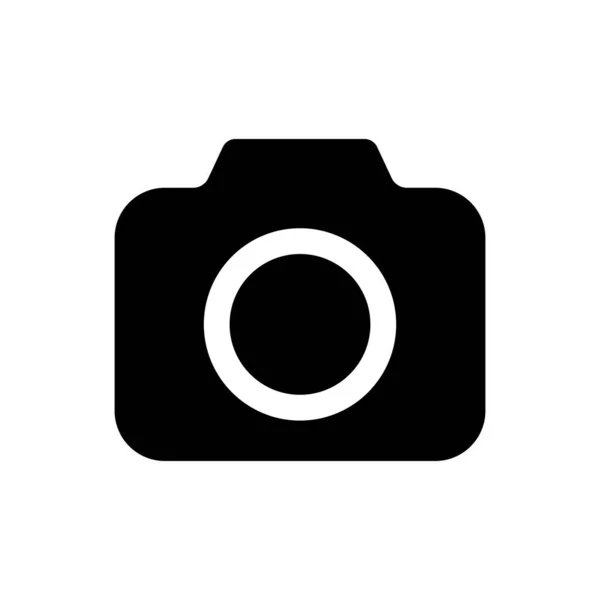 Camera vector icon isolated on white background — Vetor de Stock