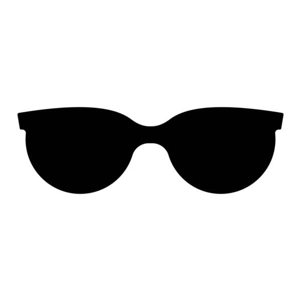 Sunglasses black vector icon on white background — стоковый вектор