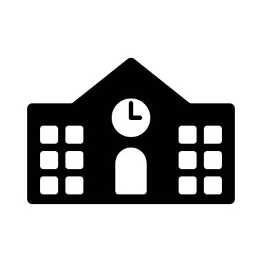 School vector icon isolated on white background
