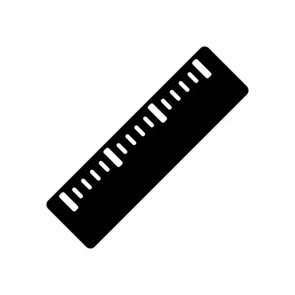 하얀 배경에 분리 된 Ruler vector icon — 스톡 벡터