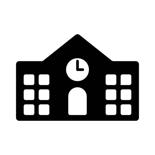 Schule Vektor-Symbol isoliert auf weißem Hintergrund — Stockvektor
