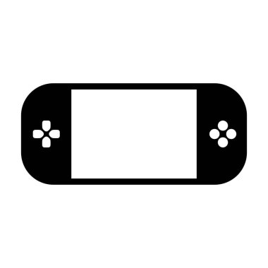 Game console vector icon on white background