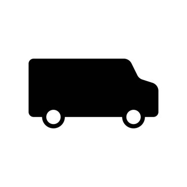 Beyaz arkaplanda Van vektör simgesi izole edildi