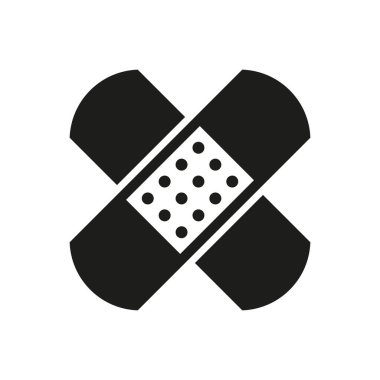 Beyaz arkaplanda alçı vektör simgesi izole edildi