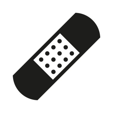 Beyaz arkaplanda alçı vektör simgesi izole edildi