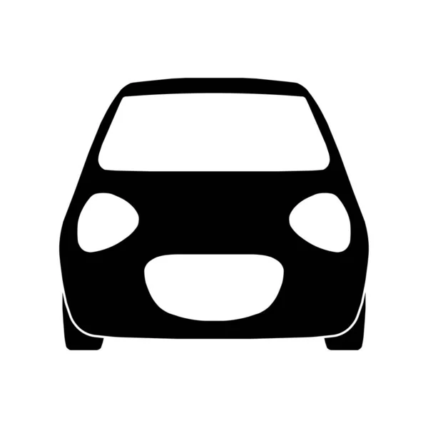 Иконка Вектора Вида Автомобиля Белом Фоне — стоковый вектор