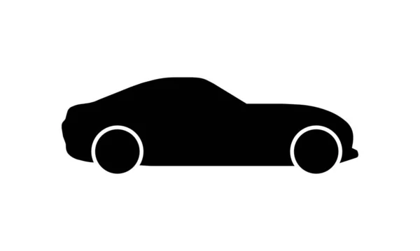 Sports Car Vector Icon Isolated White Background — Stock Vector