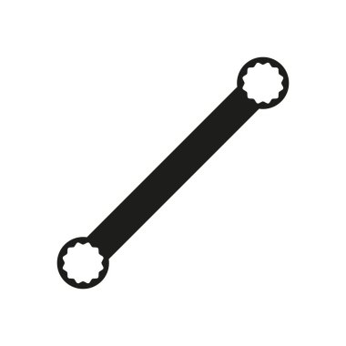 Halka anahtarı vektör simgesi beyaz arkaplanda izole edildi