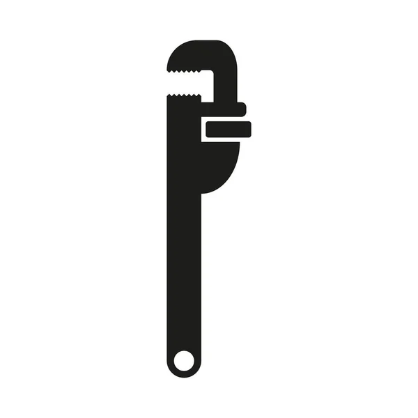 Llave Tubo Icono Vectorial Aislado Sobre Fondo Blanco — Vector de stock