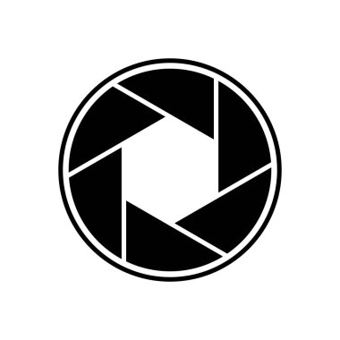 Beyaz arkaplanda açıklık siyah vektör simgesi.