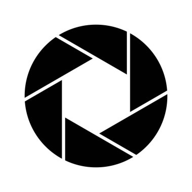 Beyaz arkaplanda açıklık siyah vektör simgesi.