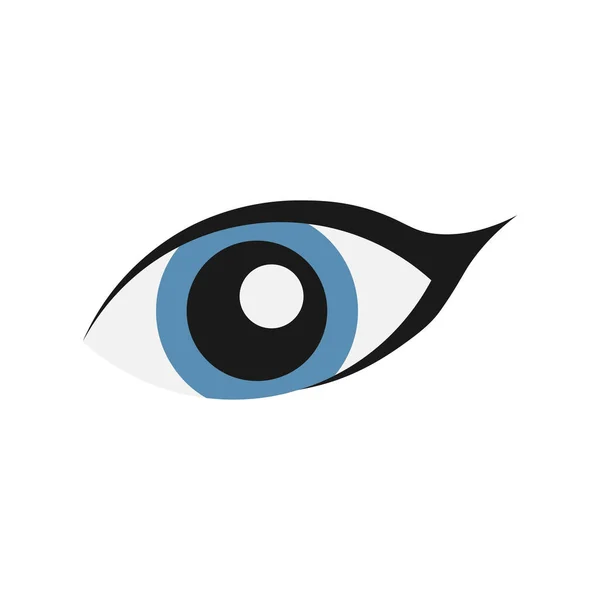 Female Eye Vector Icon Isolated White Background — Stockvektor