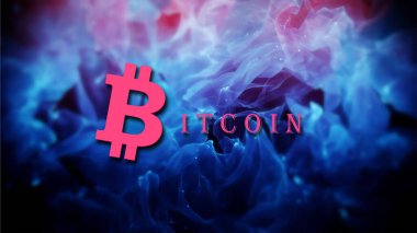 Bitcoin BTC pankartı. BTC para kripto para kavramı pankart arkaplanı.