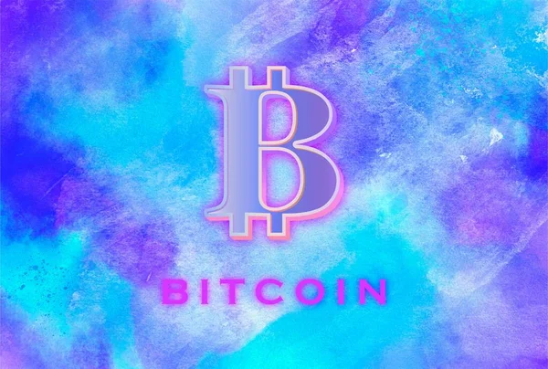 Bitcoin Btc Transzparens Btc Érme Cryptocurrency Koncepció Banner Háttér — Stock Fotó