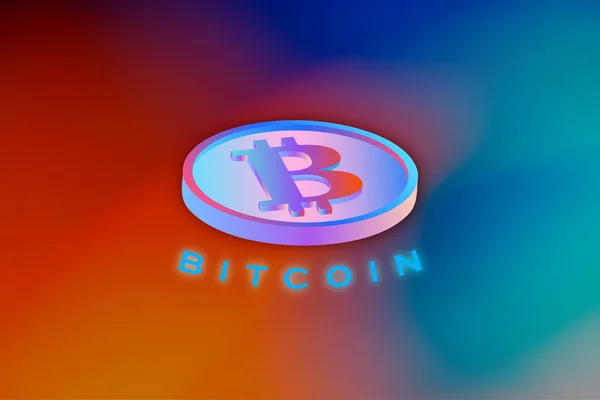 Bitcoin Баннер Втс Концептуальный Фон Баннера Btc — стоковое фото