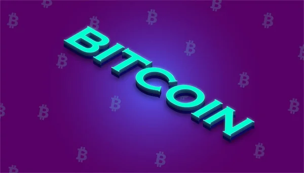 Bitcoin Btc Banner Концептуальный Фон Баннера Btc — стоковое фото