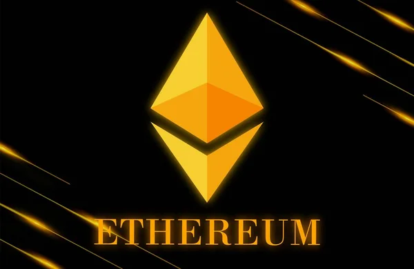 Ethereum Eth Банер Криптовалюта Eth Концепт Banner Background — стокове фото