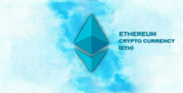 Ethereum Eth Банер Криптовалюта Eth Концепт Banner Background — стокове фото