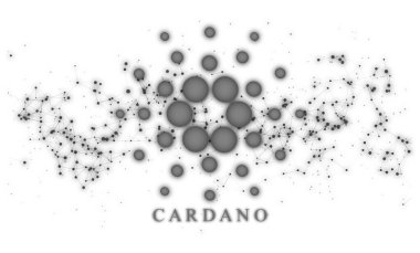 Cardano Bölge Savcı Yardımcısı afişi. ADA para kripto para kavramı pankart arkaplanı.