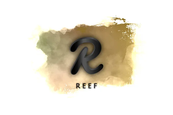 Símbolo Moeda Recife Com Criptomoeda Tema Fundo Ícone Design Reef — Fotografia de Stock