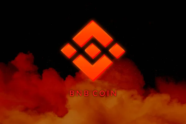 Bnb Logo Abstract Background Bnb Crypto Currency Icon — Stock Photo, Image