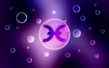 Holochain, Holo Hot kripto para birimi sembolü ve soyut arkaplan üzerine metin. Baloncukta sıcak