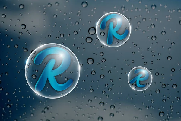 Rev Mynt Symbol Med Crypto Valuta Tema Bakgrund Design Reef — Stockfoto