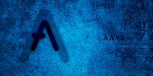 Aave Chain Aave kripto para birimi. Engelleme teknolojisi. Kabarcık içinde aç