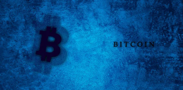 Bitcoin Btc Transzparens Btc Érme Cryptocurrency Koncepció Banner Háttér Btc — Stock Fotó