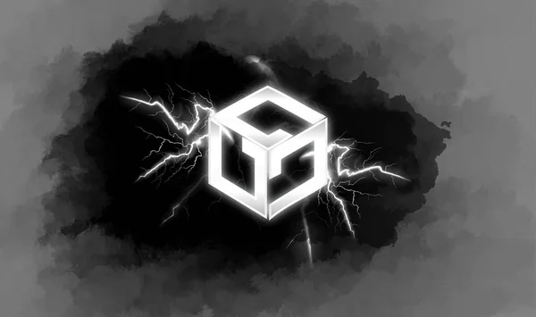 Galaspel Gala Cryptocurrency Symbol Abstrakt Bakgrund — Stockfoto