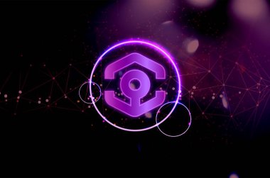 Özgeçmiş üzerinde Ankr simgesi. Ankr şifreleme para birimi.