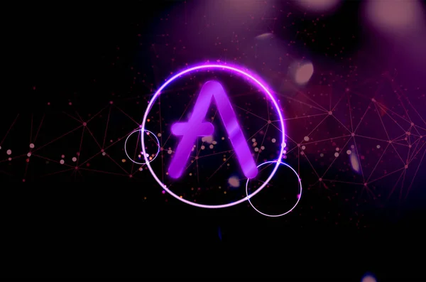 Aave Chain Aave Crypto Currency Blockchain Technologie — Photo