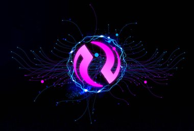 Enjektif Protokol (INJ) şifreleme madeni para sembolü. Engelleme teknolojisi