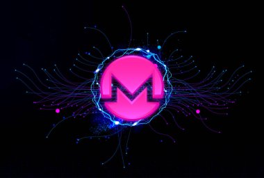 Monero ikonu. Monero kripto para birimi.