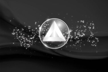 BAT para kripto para birimi. Soyut arkaplanda yarasa.