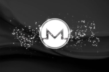 Monero ikonu. Monero kripto para birimi.
