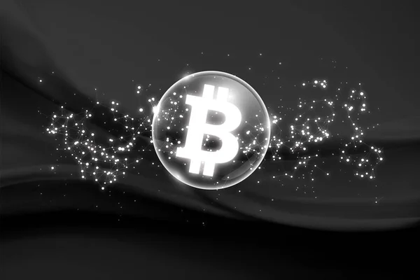 Bitcoin Btc Banderoll Btc Mynt Cryptocurrency Koncept Banner Bakgrund — Stockfoto