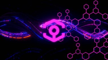 Özgeçmiş üzerinde Ankr simgesi. Ankr şifreleme para birimi.