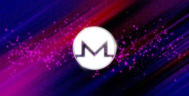 Monero ikonu. Monero kripto para birimi.