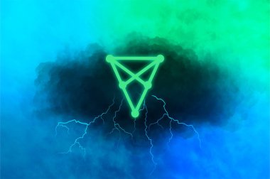 Chiliz (chz) pankartı. chz para kripto para kavramı pankart arkaplanı.