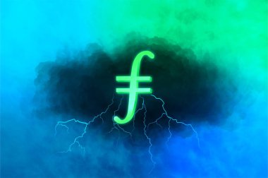 Soyut arkaplanda para dosyası. Dosya para şifreli para birimi.