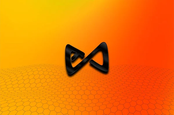Axie Infinity Münzsymbol Mit Abstraktem Hintergrunddesign — Stockfoto