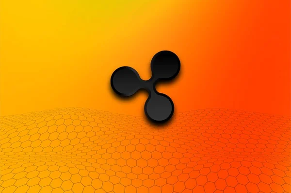 Κρυπτογραφικό Νόμισμα Κυματισμός Xrp Αφηρημένο Φόντο — Φωτογραφία Αρχείου