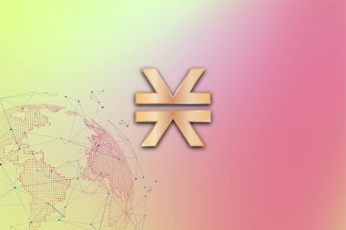 Şifreli para yığını. Soyut arkaplanda yığınlar