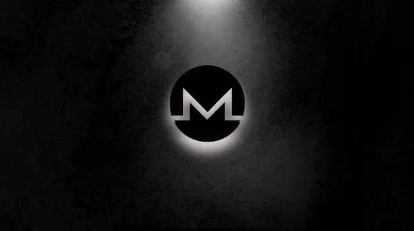 Значок Monero Монеро Криптовалюта — стокове фото