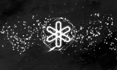 Göçük pankartı. Bozuk para kripto para konsept afiş arkaplanı.