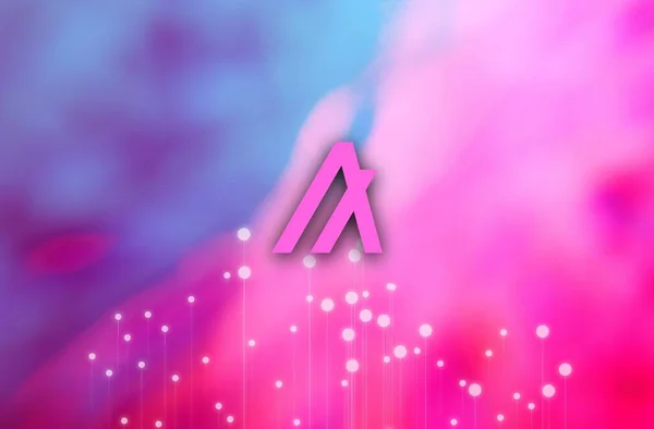 Algo Icon Abstract Background Algo Crypto Currency — 스톡 사진