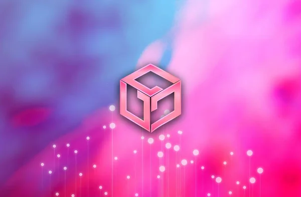 Gala Games Gala Cryptocurrency Symbol Stract Background — 스톡 사진