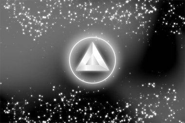 BAT para kripto para birimi. Soyut arkaplanda yarasa.