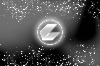 Ceek bayrağı. Ceek sikkesi kripto para kavramı pankart arkaplanı.